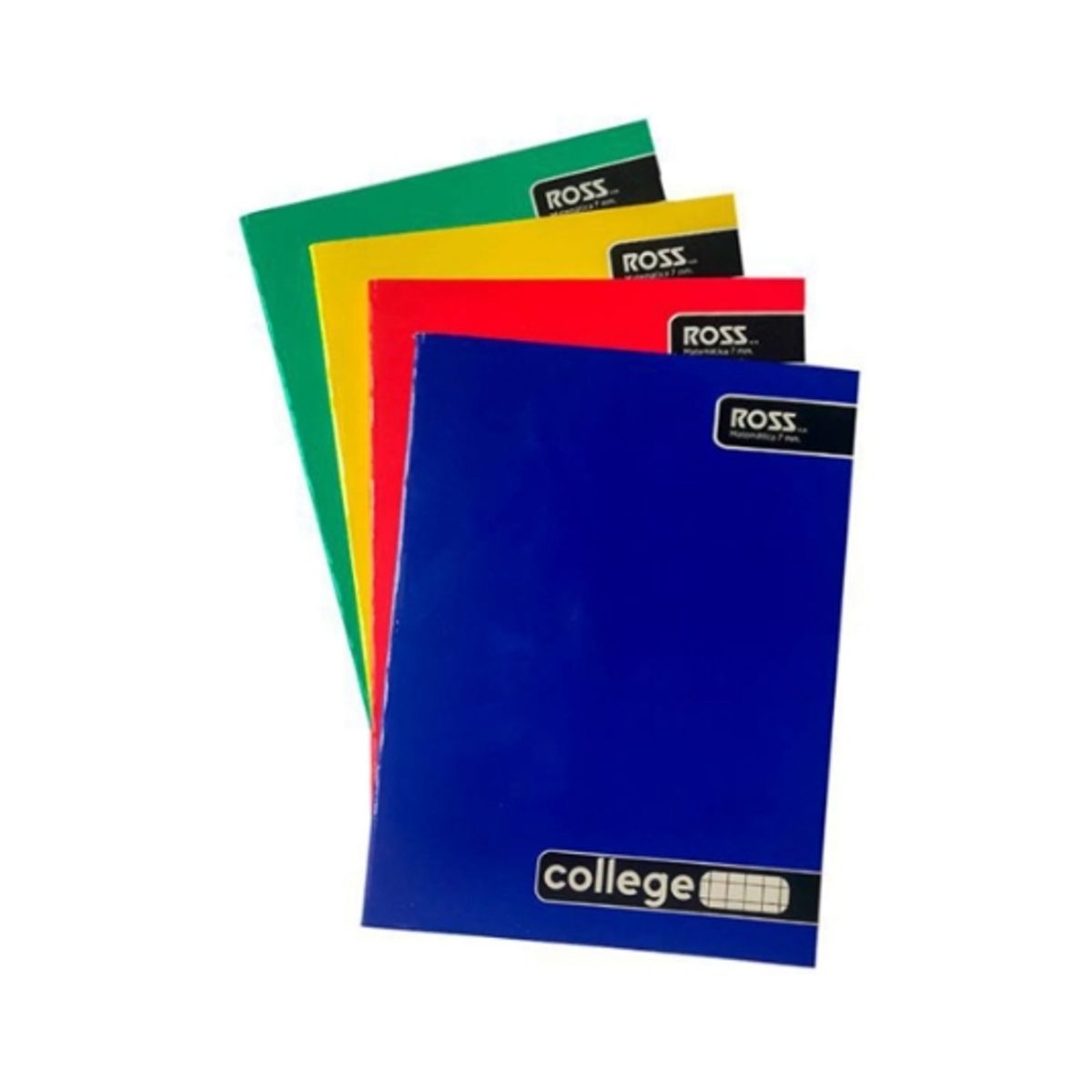 GENERICO - CUADERNO LISO COLLEGE MATEMÁTICAS 7MM 80 HOJAS - 10 UNID