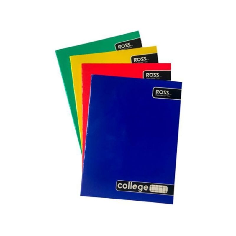 GENERICO - CUADERNO LISO COLLEGE MATEMÁTICAS 7MM 80 HOJAS - 10 UNID