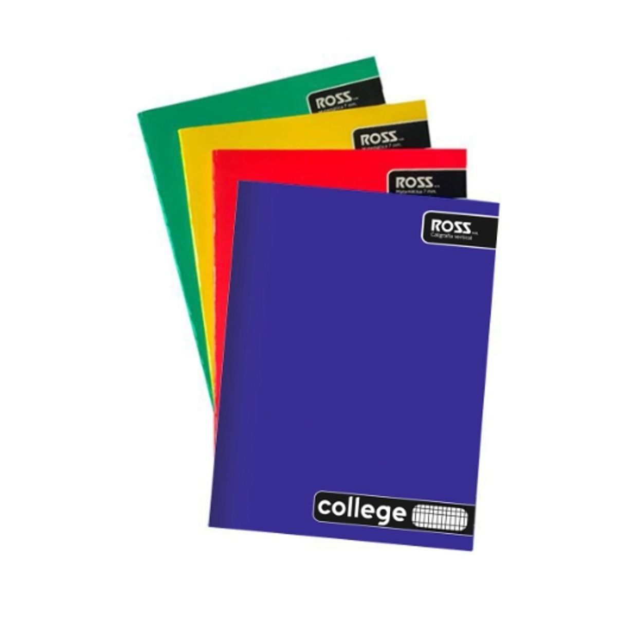 GENERICO - CUADERNO LISO COLLEGE CALIGRAFIA VERTICAL 80 HOJAS - 10 UNID