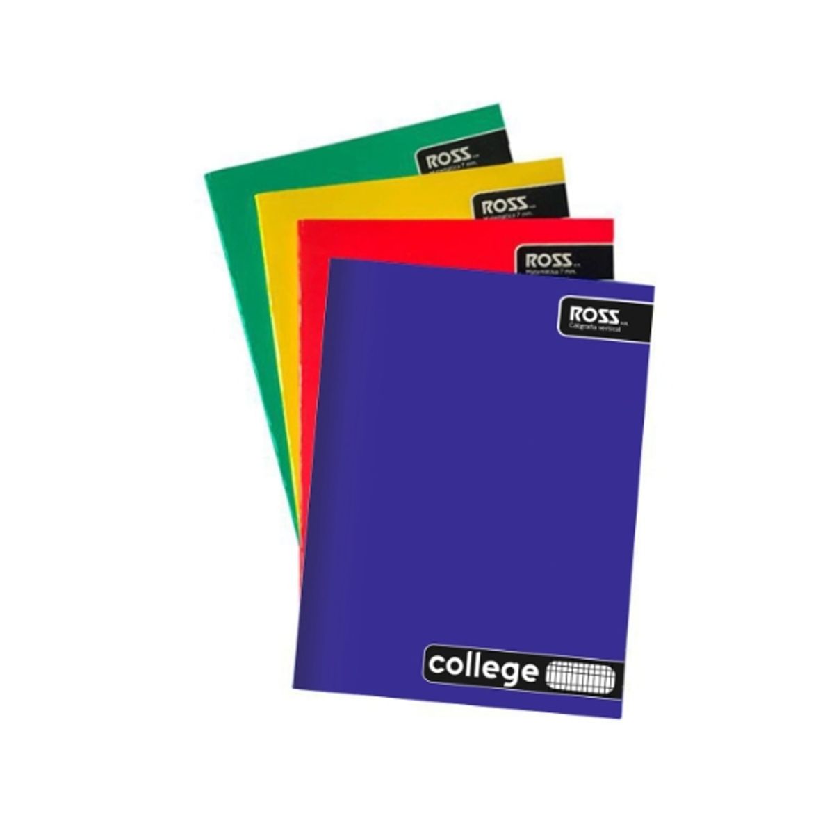 GENERICO - CUADERNO LISO COLLEGE CALIGRAFIA VERTICAL 80 HOJAS - 10 UNID