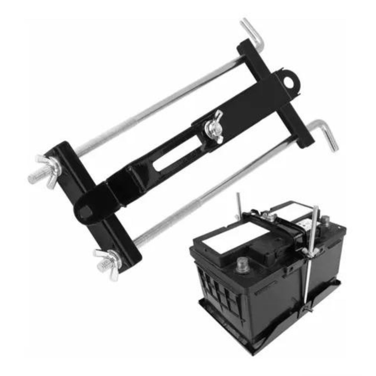 GENERICO - Soporte De Batería Ajustable De Auto Estabilizador Seguro