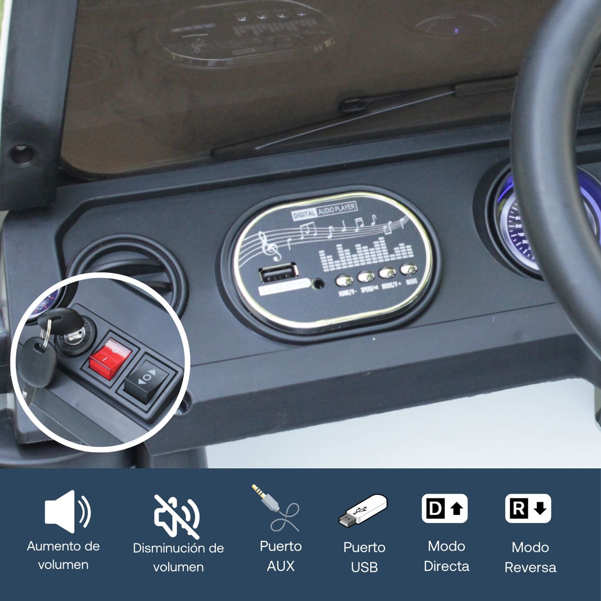 BEBESIT - Camioneta Eléctrica Renegade Negro Bebesit