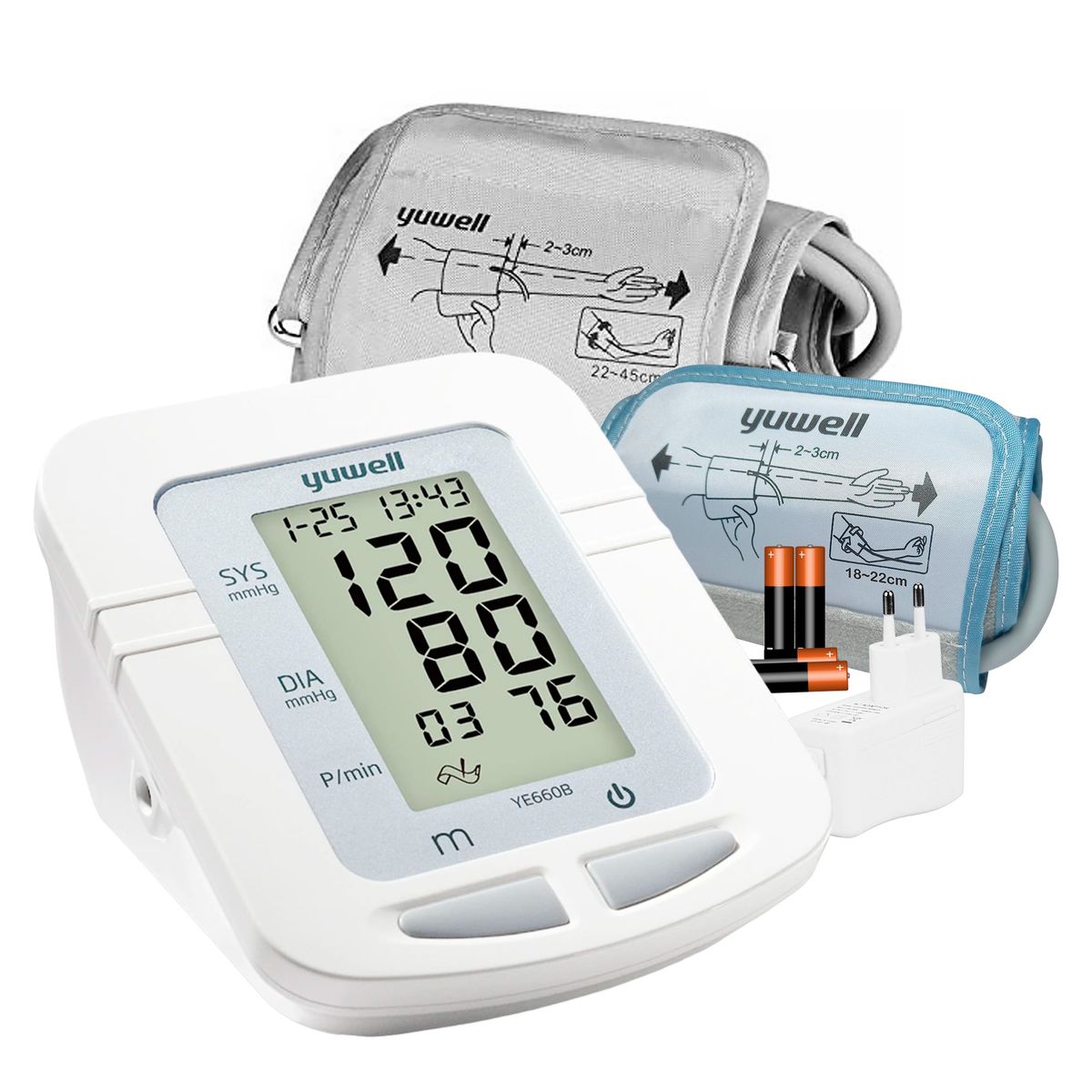 TOPMEDIC - Toma Presión Digital Yuwell Tensiómetro Medidor Presión Arterial