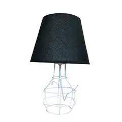 GENERICO - Pack 2 Lampara De Velador Lampara De Mesa De Metal Minimalista BN