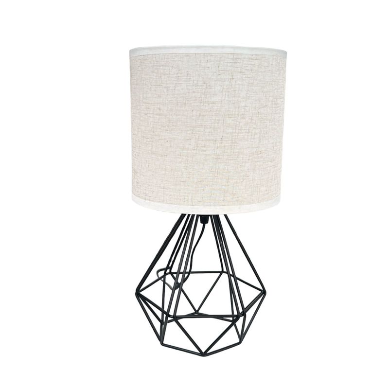 GENERICO - Lampara De Velador Lampara De Mesa Diseño Metal Geometrico BE