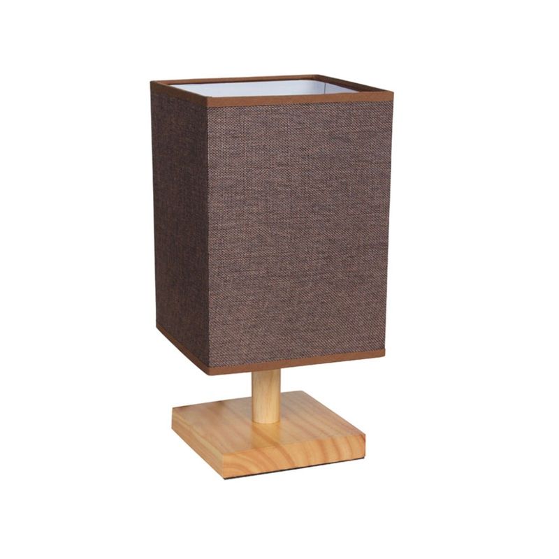 GENERICO - Lampara De Velador Lampara De Mesa Diseño Cuadrado M