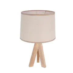 GENERICO - Lampara De Velador Lampara De Mesa Minimalista Madera BE