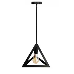 GENERICO - Lámpara Colgante Industrial Vintage Lampara Fierro Triangulo