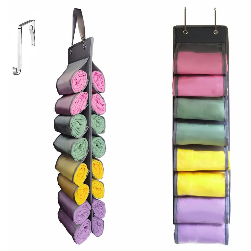 EVERSO - Organizador Colgante De Ropa Varios 16 Compartimentos Closet Gris