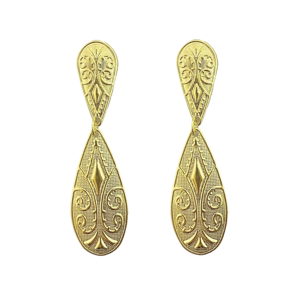 COGGIOLA - Aros Colgantes Lara Enchapado Oro 18K