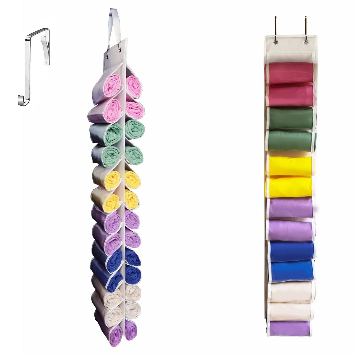 EVERSO - Organizador Colgante De Ropa Varios 26 Compartimentos Closet Blanco