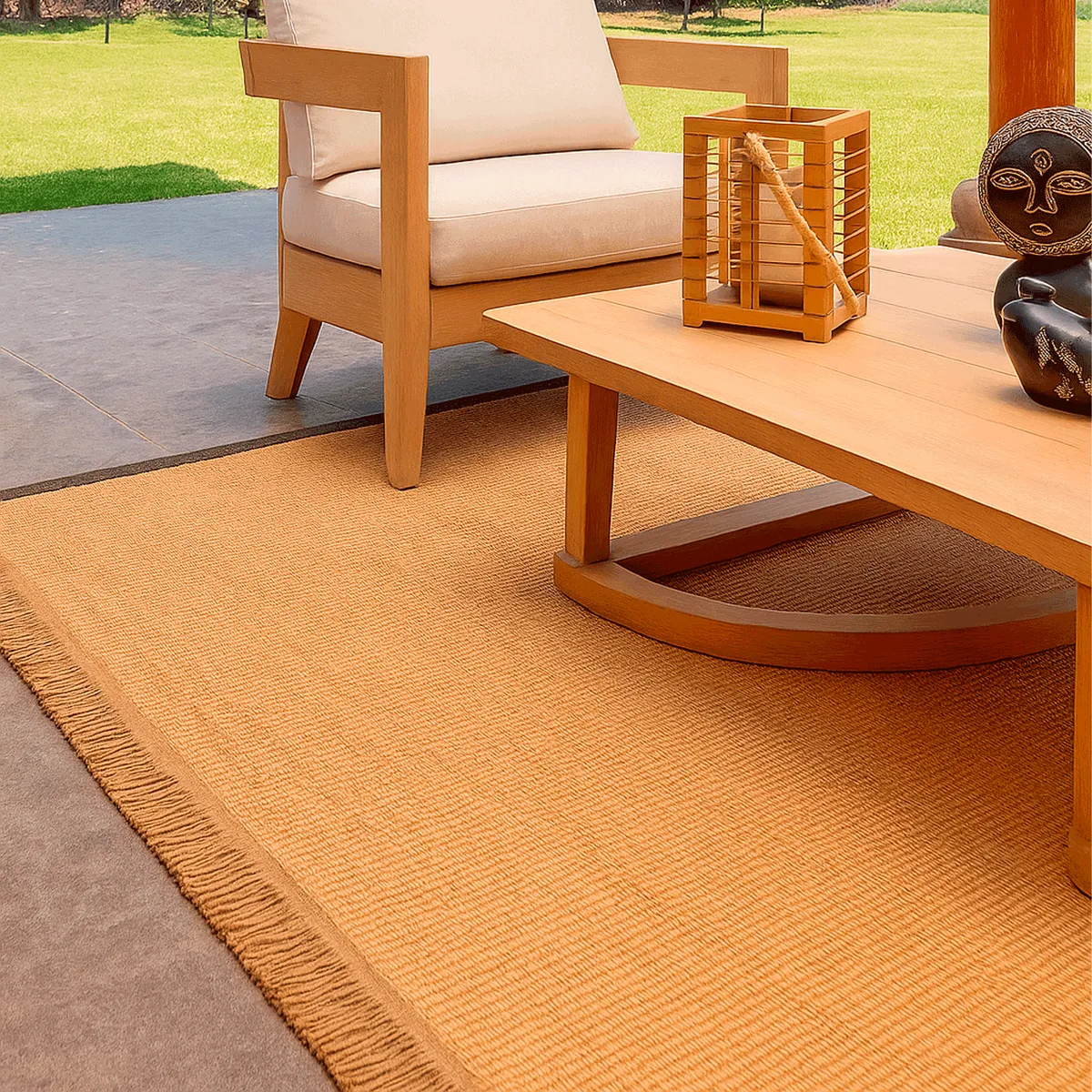 BAZHARS - ALFOMBRA BAZHARS YUTE 140X200 CM ARTESANAL HERI HO 51303