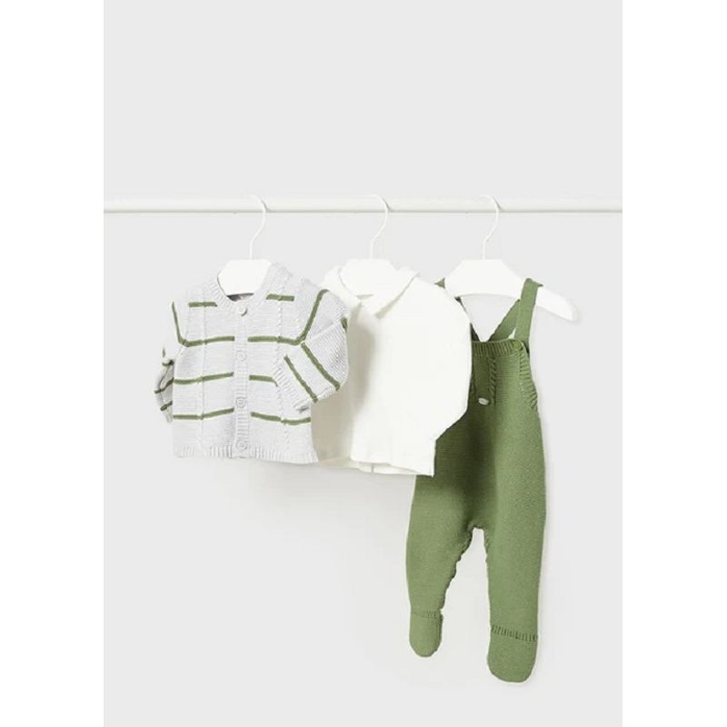 MAYORAL - Conjunto 3 piezas tricot Better Cotton recién nacido