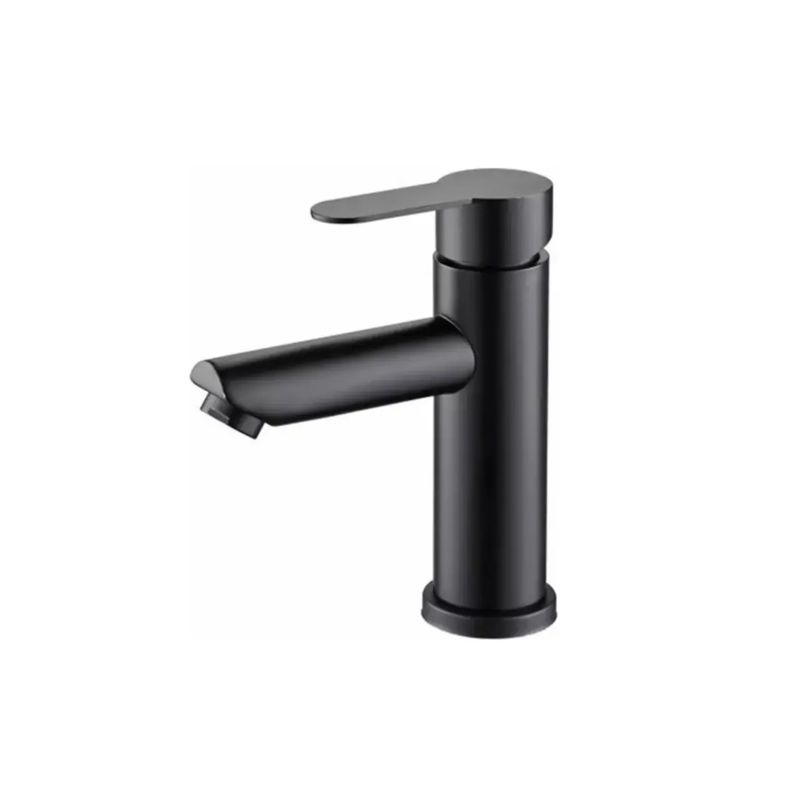 GENERICO - Llave Monomando Lavamanos Lavatorio Negro Mate Acero Inoxidable