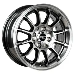 GENERICO - Llantas aro 14X55 4X100 4X1143 ET35 DRIFT R GUN SET 4