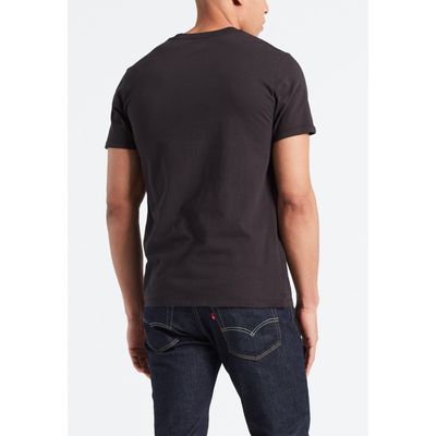 Imagen 2 del producto Polera Hombre Regular Fit Mini Logo Negro