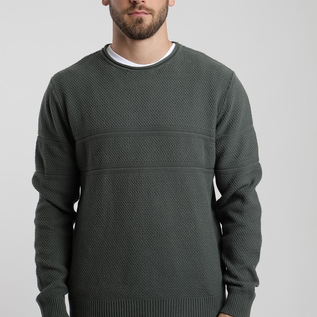 FROENS - Chaleco hombre Grey olivo - Algodón orgánico Froens