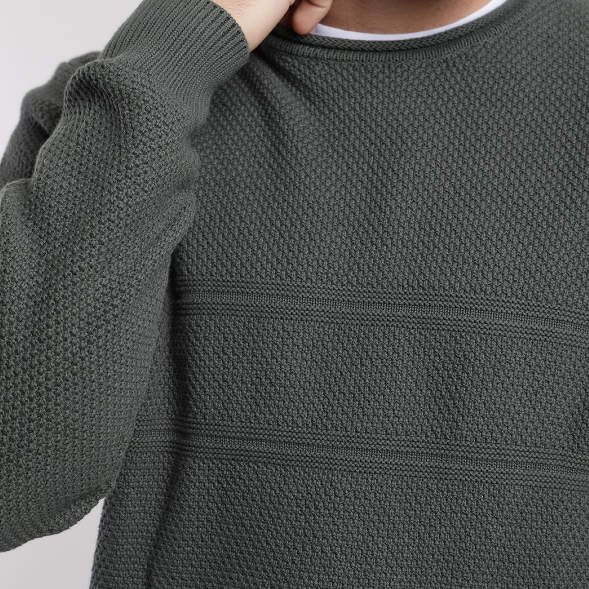 FROENS - Chaleco hombre Grey olivo - Algodón orgánico Froens