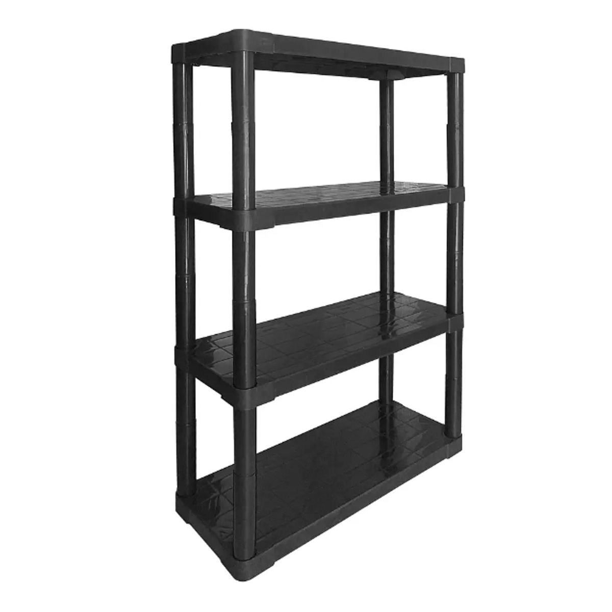 BE DESIGN - Estante Modular Plastico 4 Niveles Negro