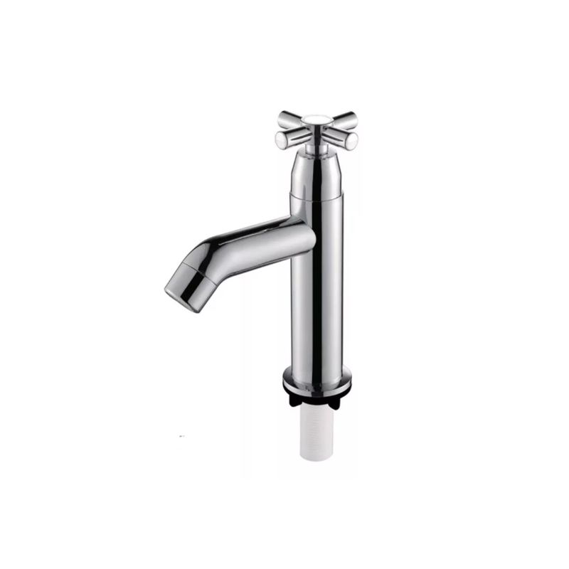 GENERICO - Llave Lavamanos Lavatorio Cromada Clasica Solo Agua Fría Ojo Leer