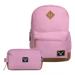 TITANIO - Pack Escolar de Mochila y Estuche Manhatan Rosado Mosse