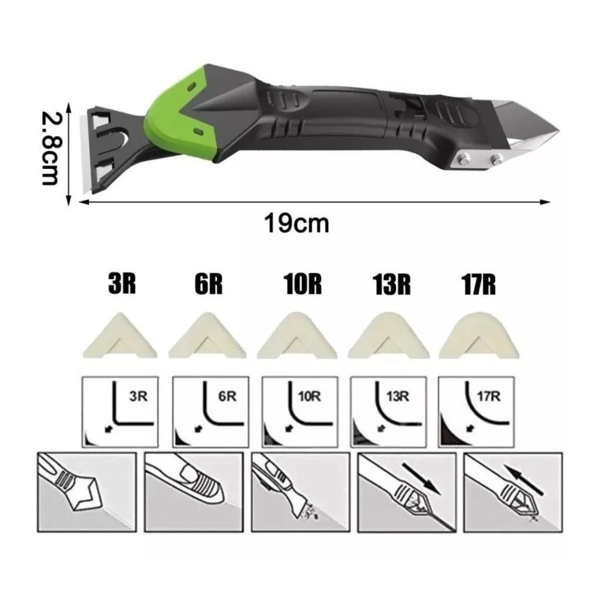 GENERICO - Raspador Sellador Calafateo Removedor De Silicona