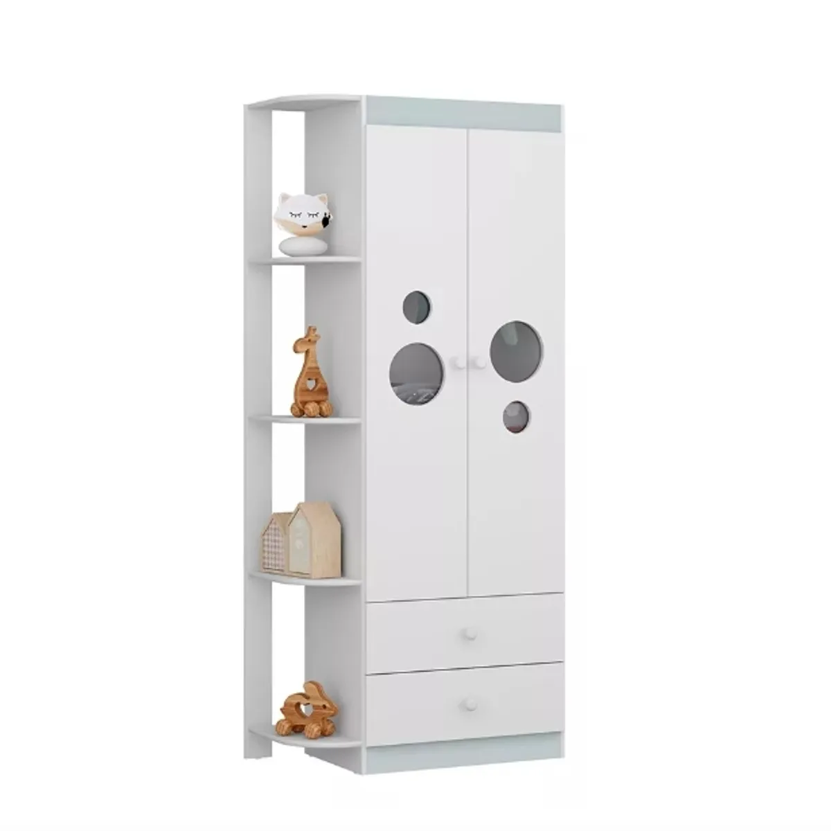 KIDSCOOL - ARMARIO PING PONG 2P + 2CJ + REPISA 3 COLORES - 2675.0002