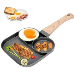 GENERICO - Sartén Antiadherente para cocinar 3 Agujeros