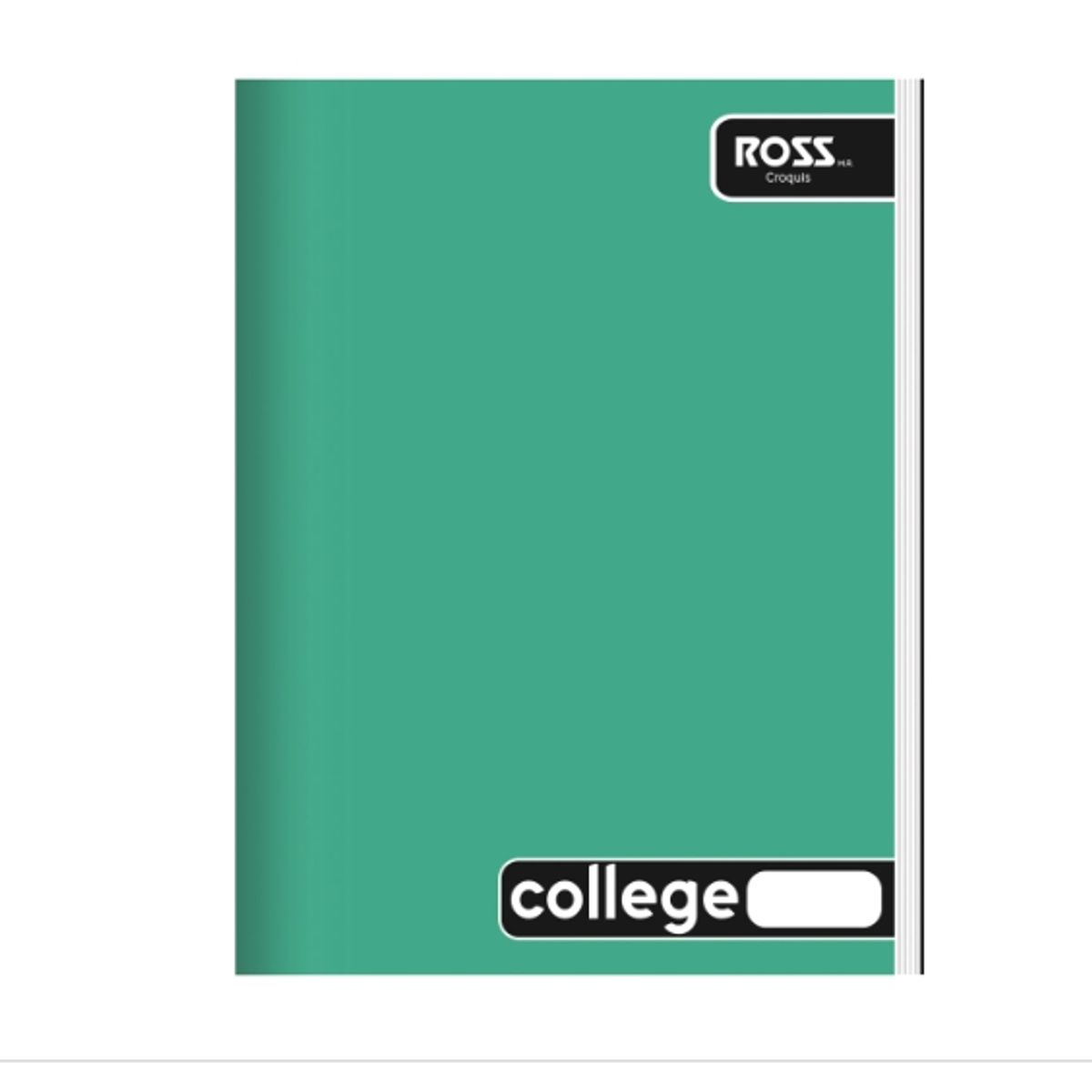 GENERICO - CUADERNO COLLEGUE DISEÑO LISO CROQUIS 80 HOJAS - 10 UNID