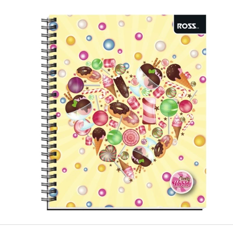 GENERICO - CUADERNO UNIVERSITARIO DULCES MATEMÁTICAS 7 MM - 10 UNID