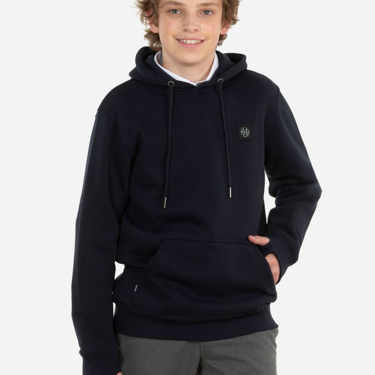 MAUI AND SONS - Poleron Escolar Ely Juvenil Azul Maui and Sons