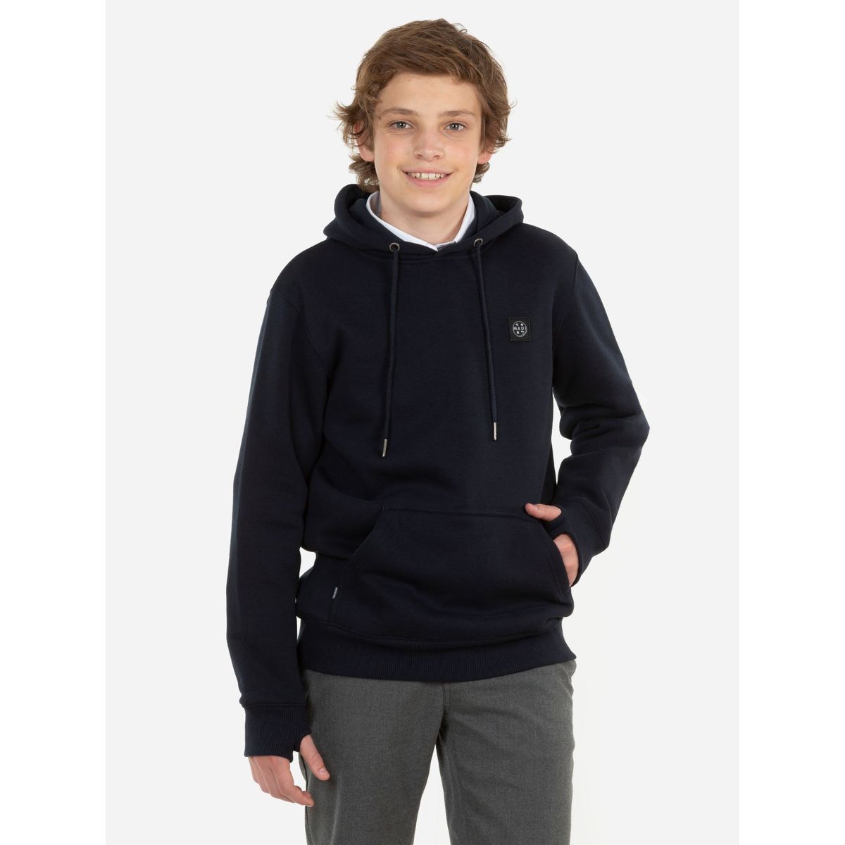 MAUI AND SONS - Poleron Escolar Ely Juvenil Azul Maui and Sons