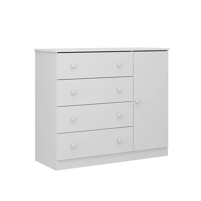 KIDSCOOL - COMODA 4 CAJONES Y PUERTA BLANCA - KIDSCOOL - 2687.0001
