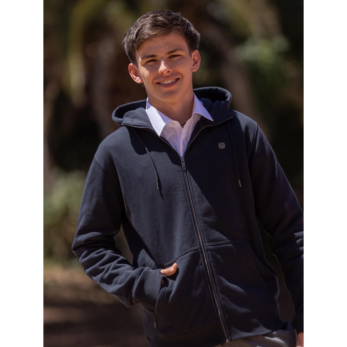 MAUI AND SONS - Poleron Escolar Delfi Hombre Azul Maui and Sons