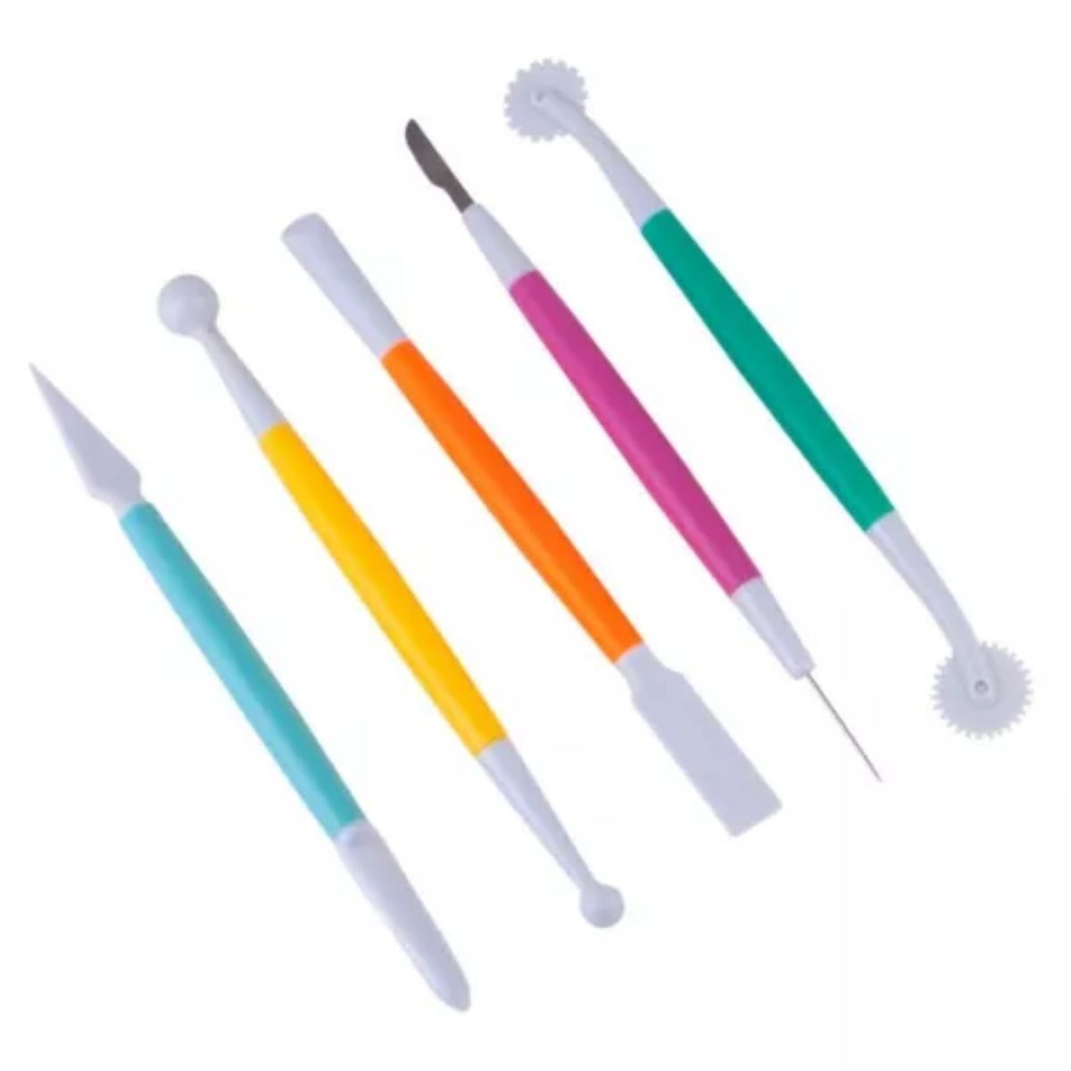 OEM - Estecas Para Repostería 5 Piezas Doble Punta Modelar Fondant