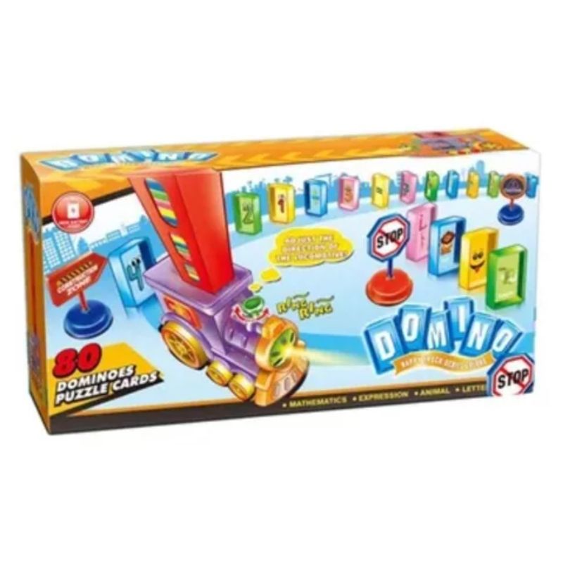 GENERICO - Tren Domino Automático Ficha Juguete Niño Coche