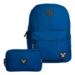 TITANIO - Pack Escolar de Mochila y Estuche Boston Azul Mosse