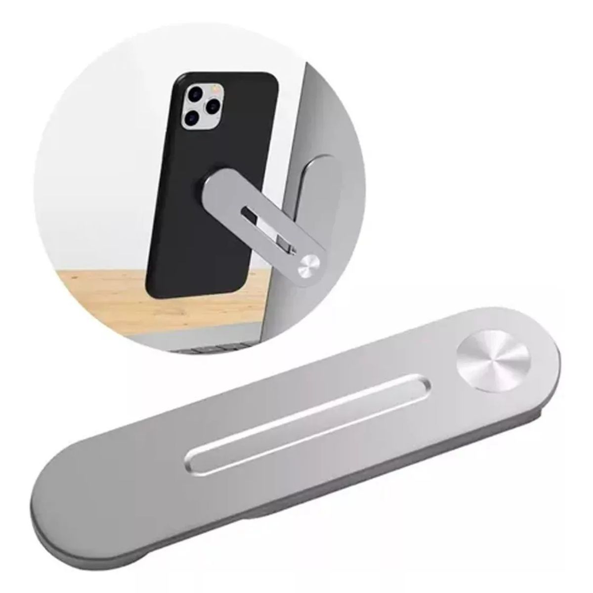 GENERICO - Soporte Celular Para Notebook Magnético Plegable Aluminio