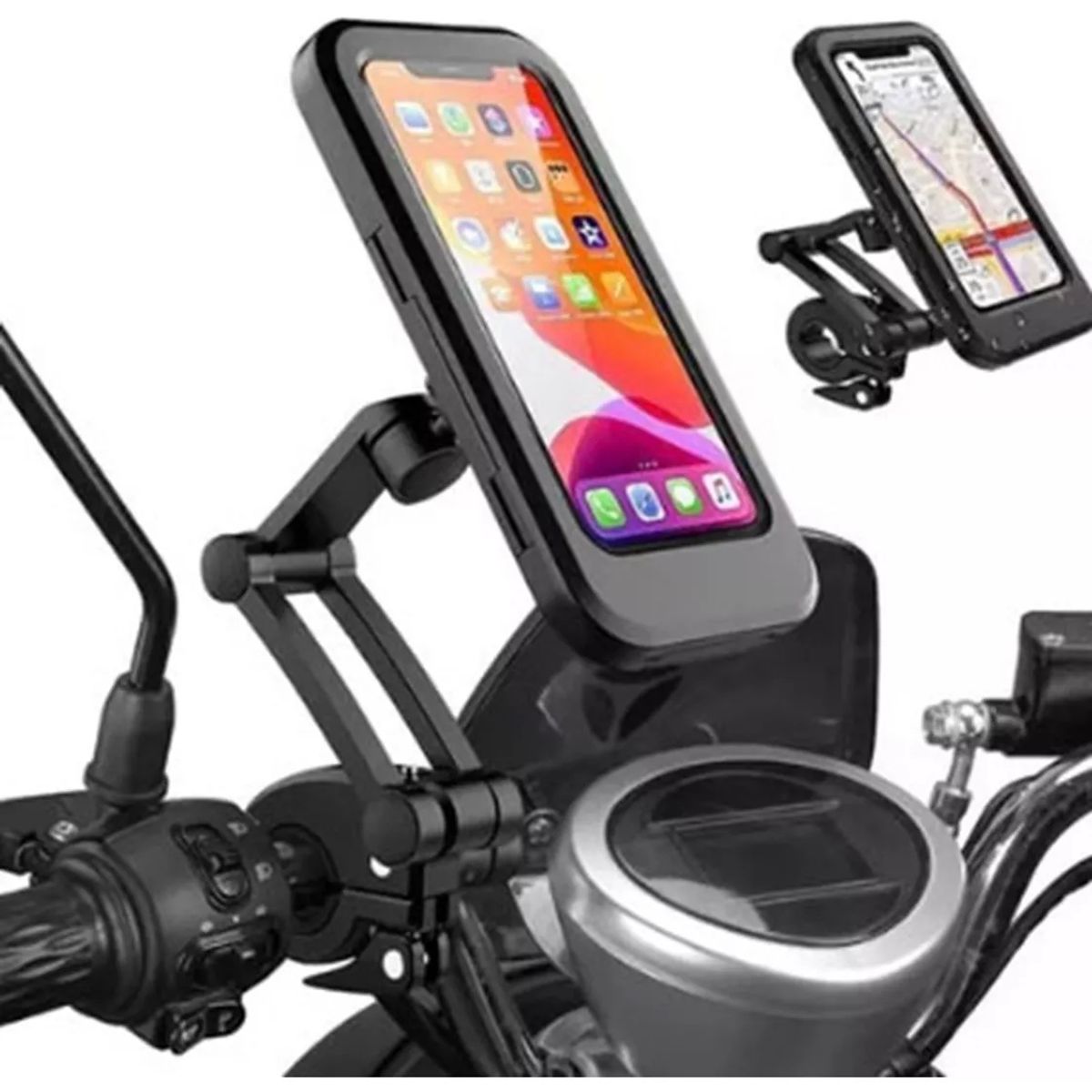 GENERICO - Soporte De Celulares Para Moto Bicicleta Impermeable 360º