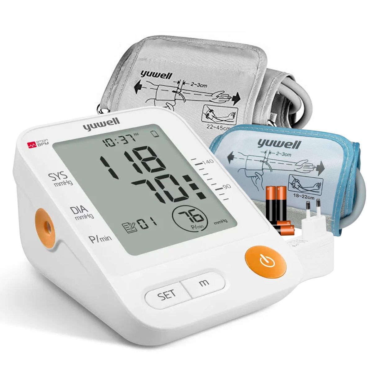 TOPMEDIC - Toma Presión Tensiómetro 60 Mem Voz Español Adulto Mayor - Pediatrico