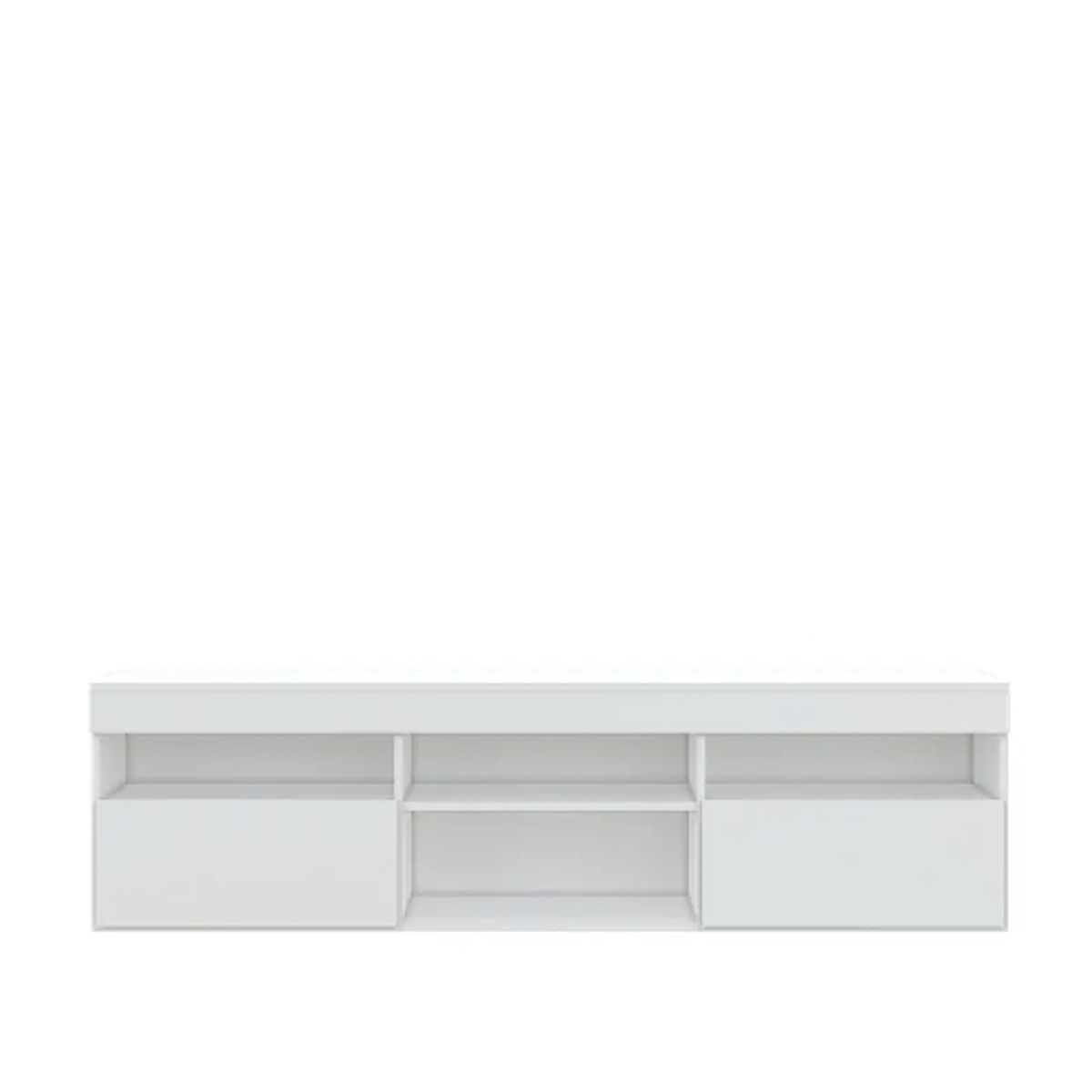 BE DESIGN - Rack Tv 60¨ Paris Con 2 Puertas Blanco