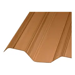 DVP - Policarbonato Corrugado Greca 0,5mm Bronce 0,81x3,0mts