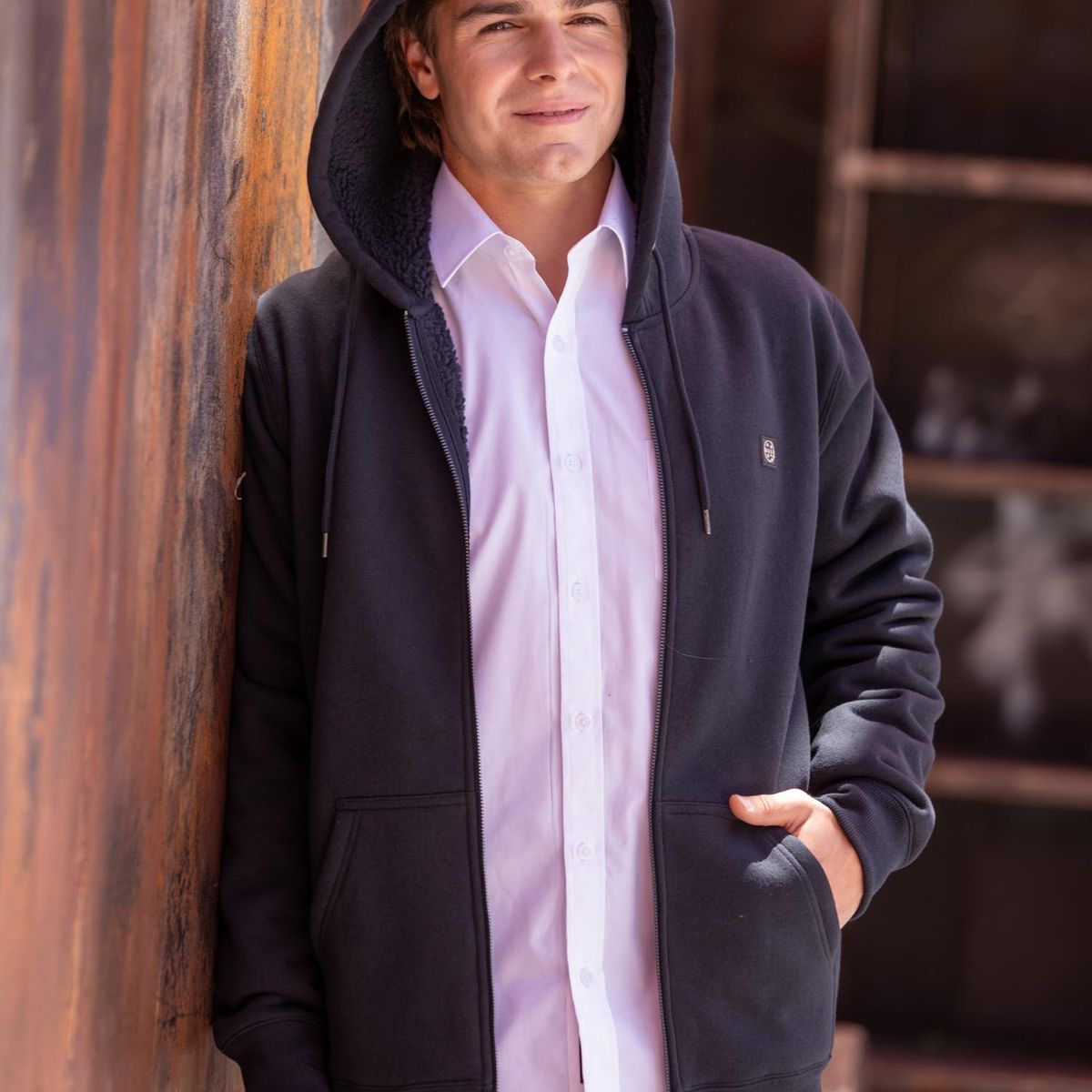 MAUI AND SONS - Poleron Escolar Fabu Juvenil Azul Maui and Sons