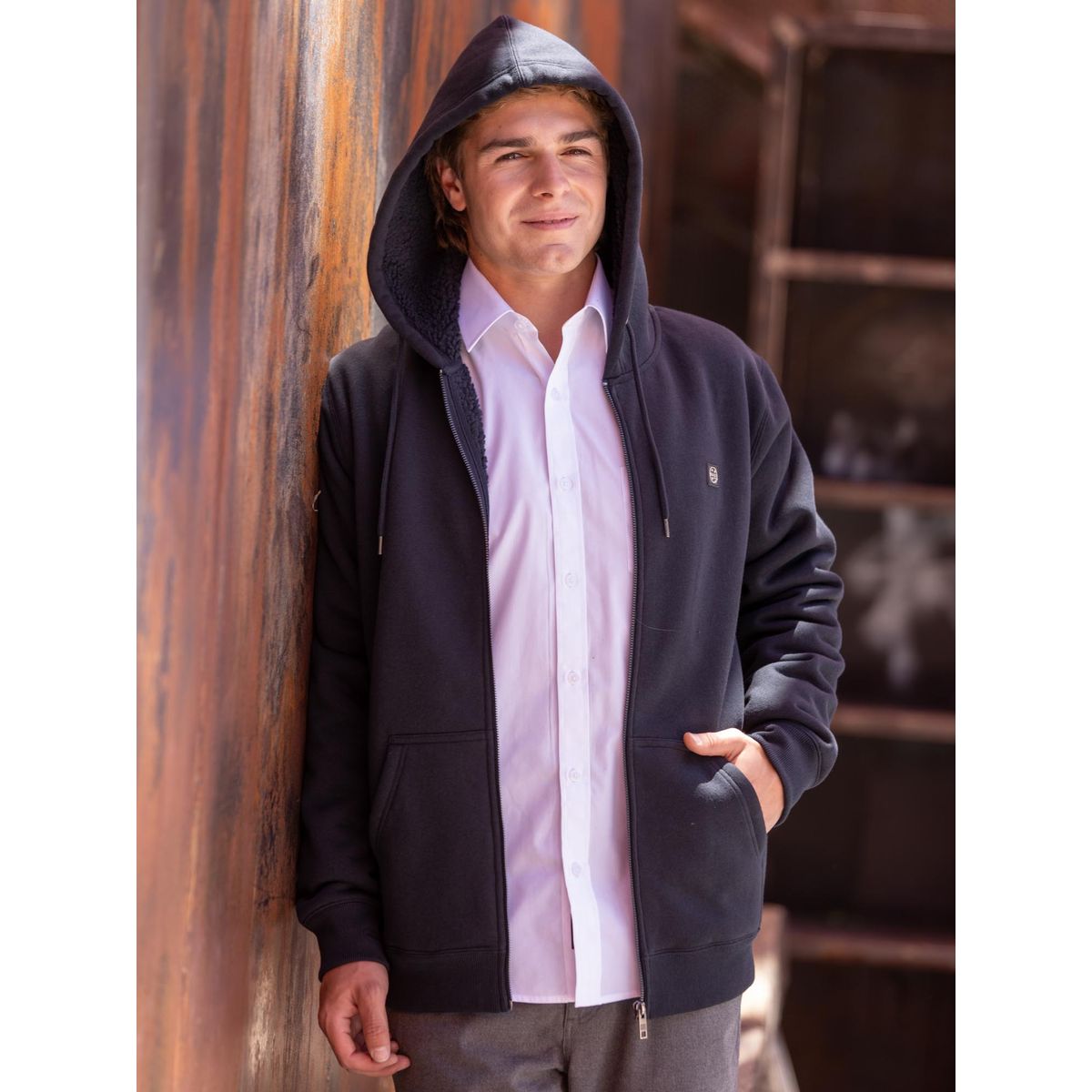 MAUI AND SONS - Poleron Escolar Fabu Juvenil Azul Maui and Sons