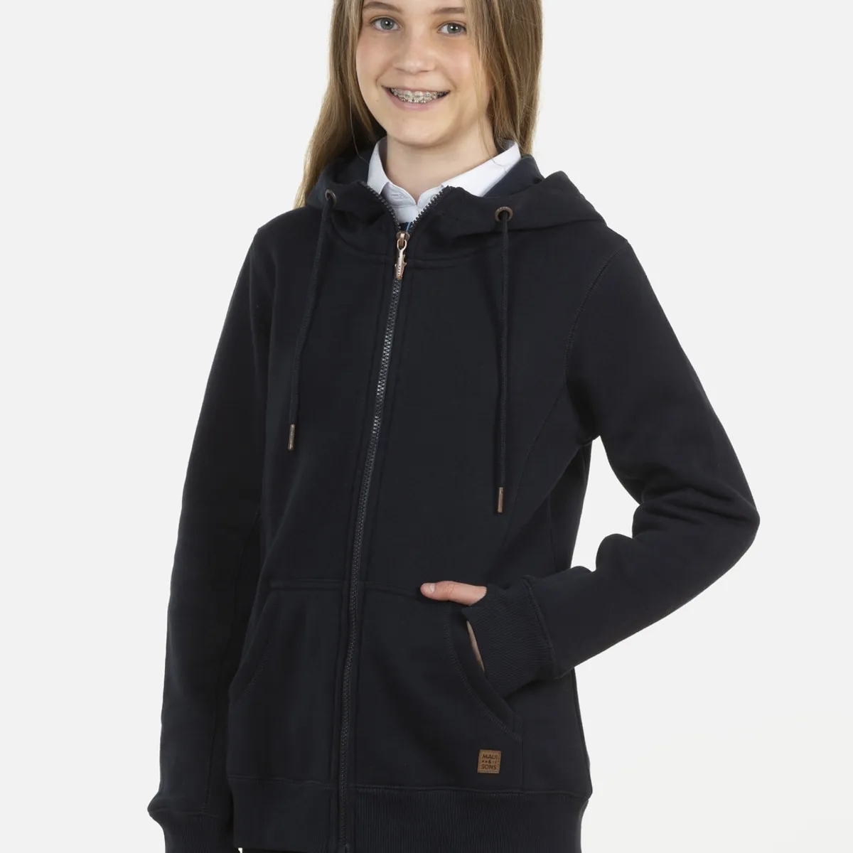 MAUI AND SONS - Poleron Juvenil Mujer Escolar 5E132-WC20 Azul Maui and Sons