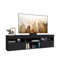 Rack Tv 60¨ Paris Con 2 Puertas Negro