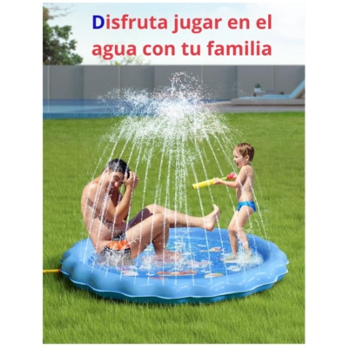 NEW LINE - Alfombra Inflable Tipo Fuente Piscina New Line Niño Media