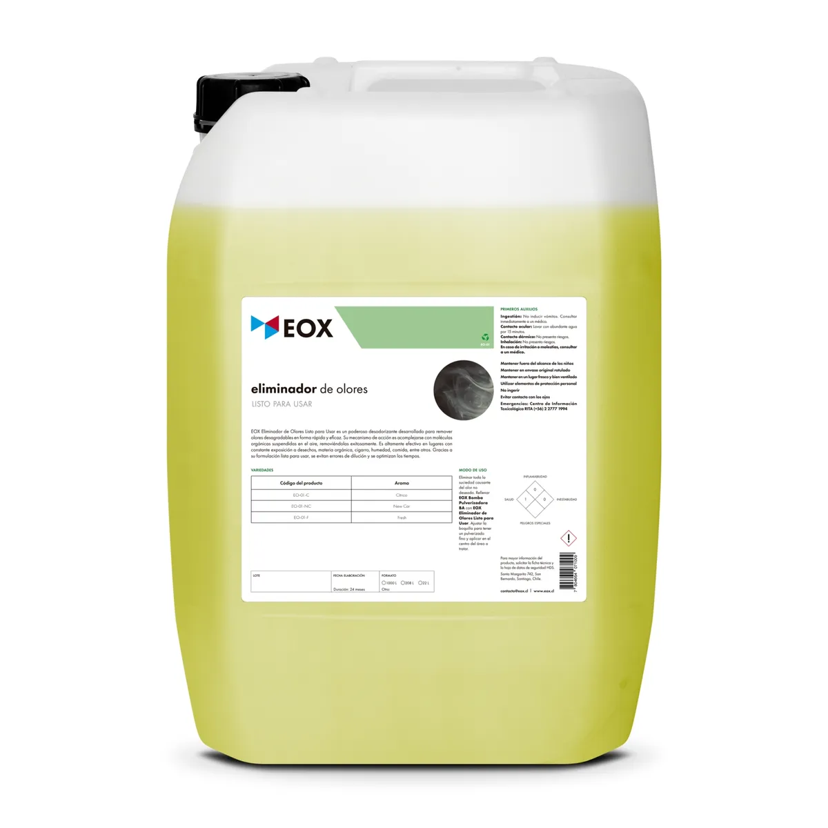 GENERICO - Eliminador De Olores Listo Para Usar Cítrico Eox 22 Litros