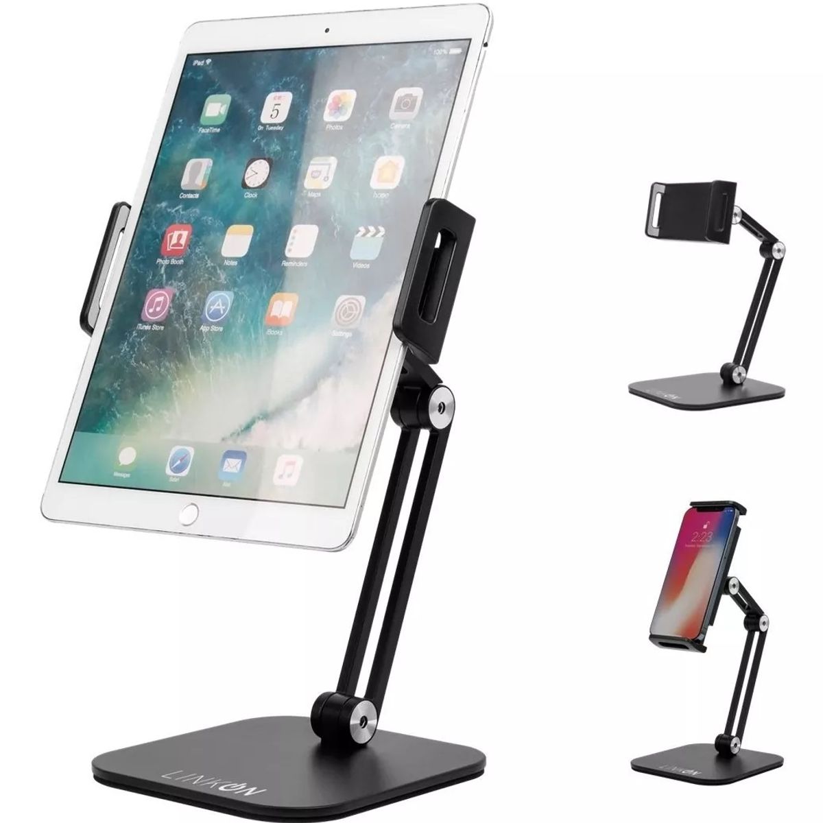 GENERICO - Soporte Base Porta Celular Tablet Escritorio Mesa Ajustable