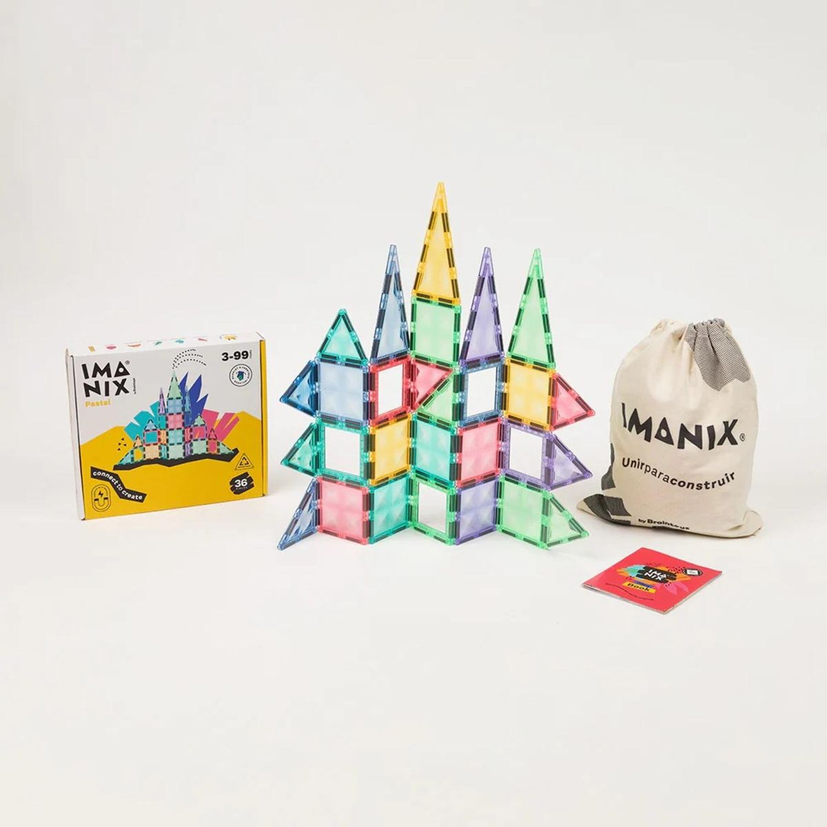 IMANIX - Imanix Pastel Juego de Construcción 36 Piezas